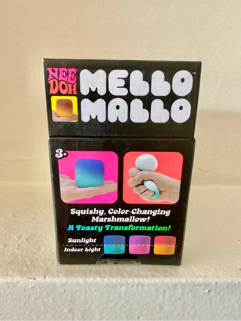 100% AUTHENTIC Schylling NeeDoh Mello Mallo Color-Changing Squishy-PINK!